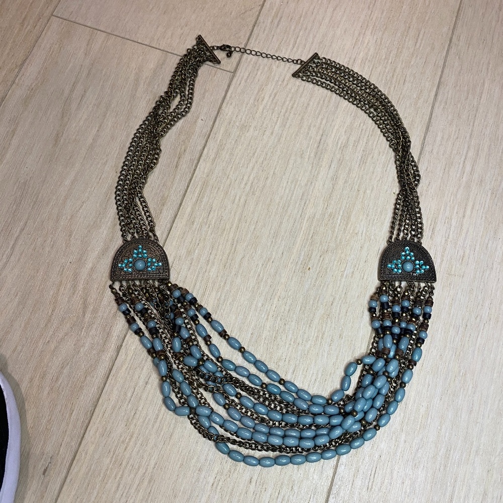 Beautiful Turquoise Color Fashion Necklace🦋